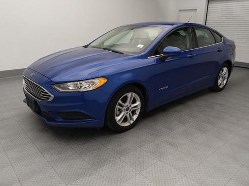 Blue 2018 Ford Fusion Hybrid S