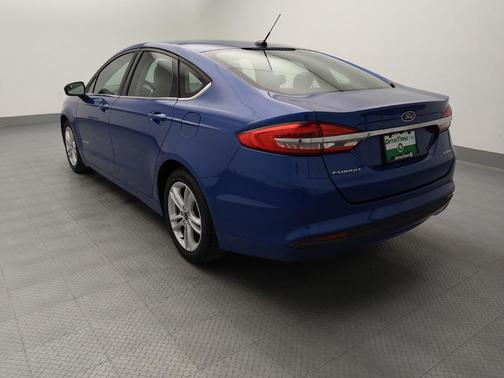 Blue 2018 Ford Fusion Hybrid S