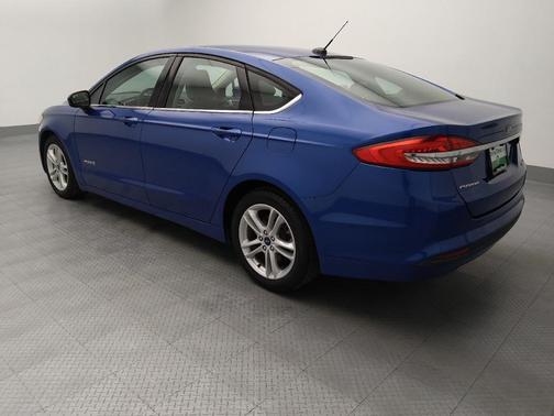 Blue 2018 Ford Fusion Hybrid S