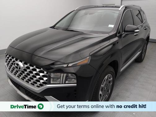 Twilight Black 2023 Hyundai SANTA FE HEV Blue