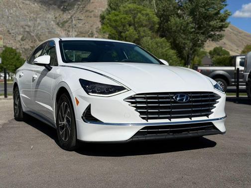 Serenity White 2023 Hyundai SONATA Hybrid SE