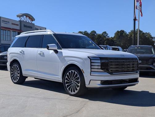 Creamy White Pearl 2026 Hyundai Palisade Hybrid Calligraphy