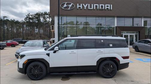 Serenity White 2026 Hyundai SANTA FE HEV Calligraphy