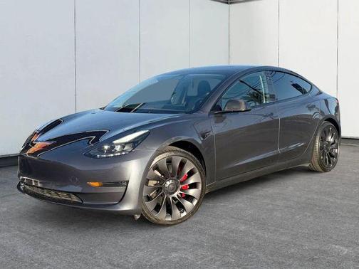 Gray 2023 Tesla Model 3 Performance