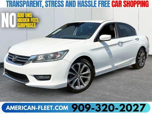 White 2014 Honda Accord Sport