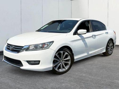 White 2014 Honda Accord Sport