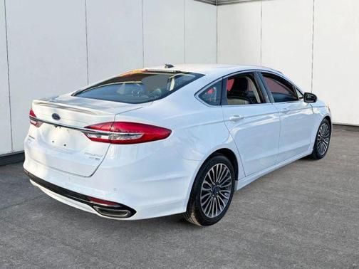 White 2018 Ford Fusion Titanium