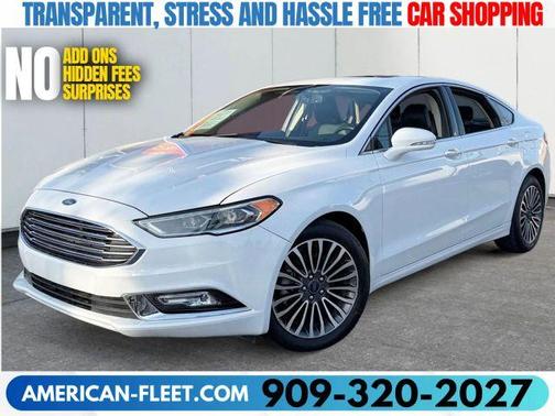 White 2018 Ford Fusion Titanium
