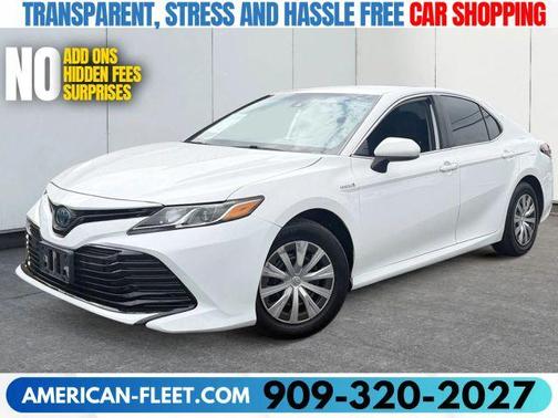 White 2020 Toyota Camry Hybrid LE