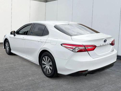 White 2020 Toyota Camry Hybrid LE