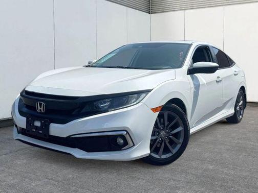White 2020 Honda Civic EX
