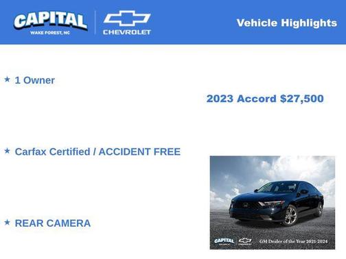 2023 Honda Accord EX 1.5T