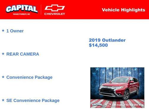 2019 Mitsubishi Outlander SE