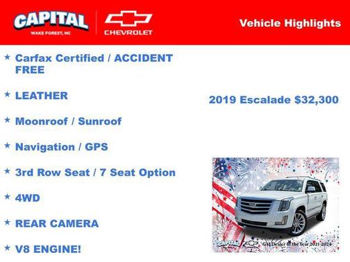2019 Cadillac Escalade Premium Luxury