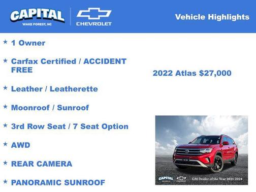 2022 Volkswagen Atlas 2.0T SE w/Technology 4MOTION