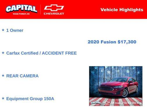 2020 Ford Fusion SE