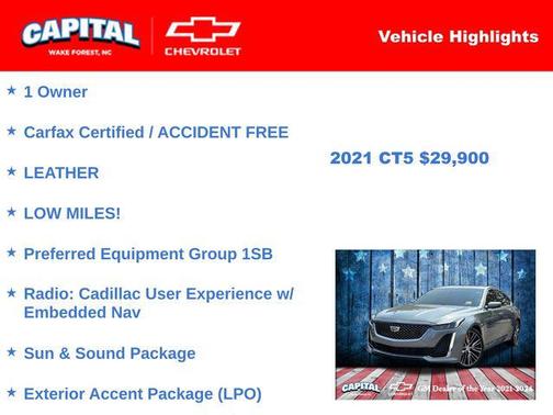 2021 Cadillac CT5 Luxury RWD