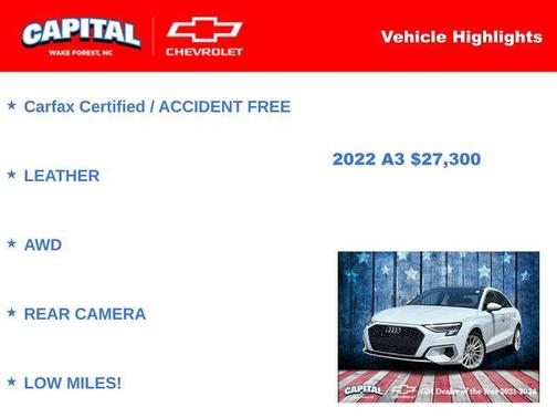 2022 Audi A3 Premium Plus