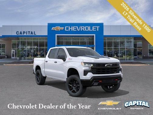 Summit White 2026 Chevrolet Silverado 1500 LT Trail Boss