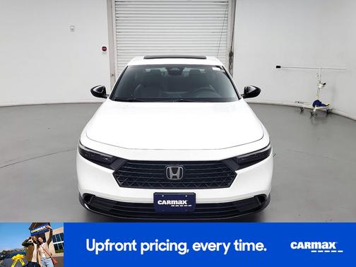 White 2025 Honda Accord Hybrid Sport-L