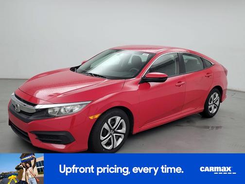 Red 2017 Honda Civic LX