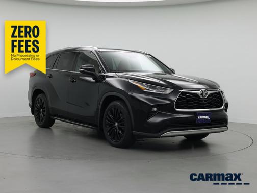 Black 2020 Toyota Highlander Platinum