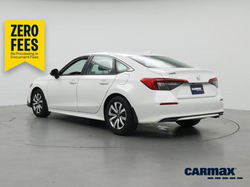 White 2023 Honda Civic LX