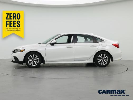 White 2023 Honda Civic LX