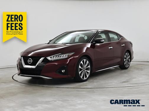 Red 2021 Nissan Maxima Platinum