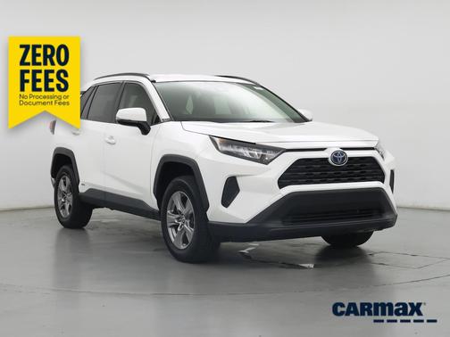 White 2022 Toyota RAV4 Hybrid LE