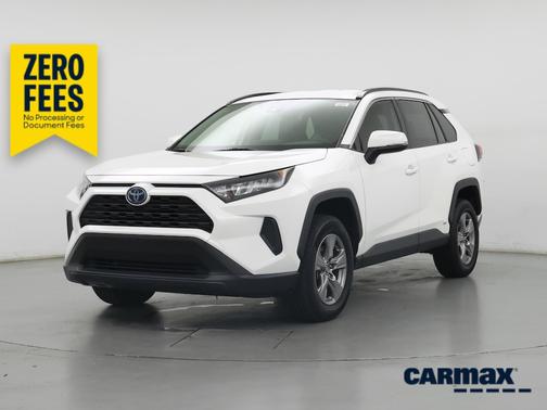 White 2022 Toyota RAV4 Hybrid LE