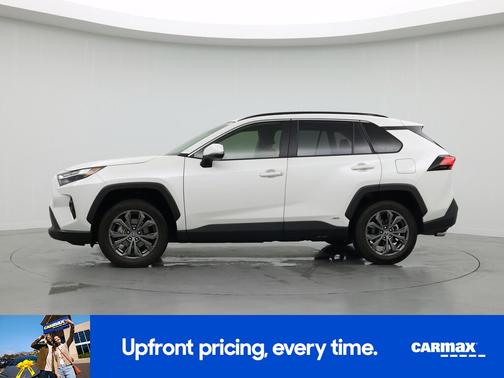 White 2022 Toyota RAV4 Hybrid XLE Premium