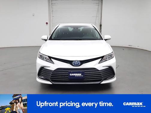 White 2023 Toyota Camry Hybrid LE