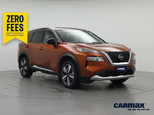 Orange 2023 Nissan Rogue Platinum