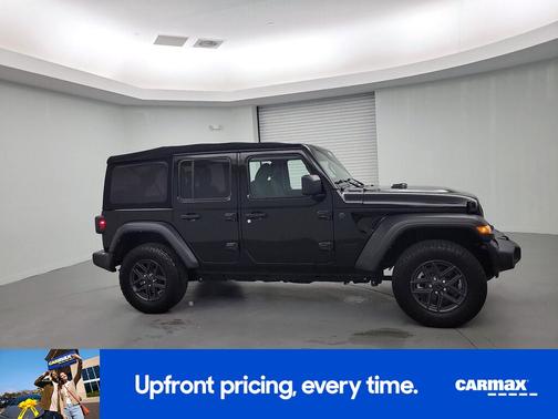 Black 2024 Jeep Wrangler Sport S