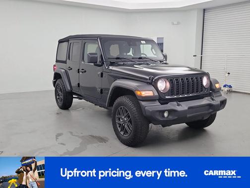 Black 2024 Jeep Wrangler Sport S