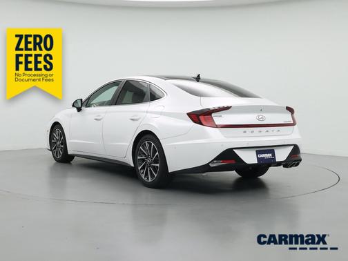 White 2020 Hyundai SONATA Limited