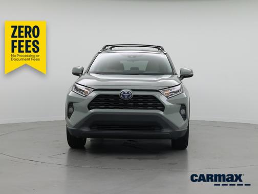 Green 2021 Toyota RAV4 Hybrid XLE
