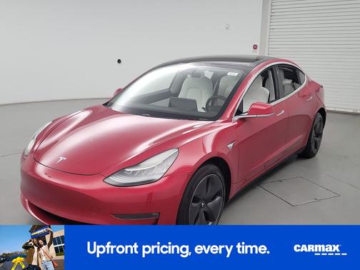 Red 2020 Tesla Model 3 Long Range