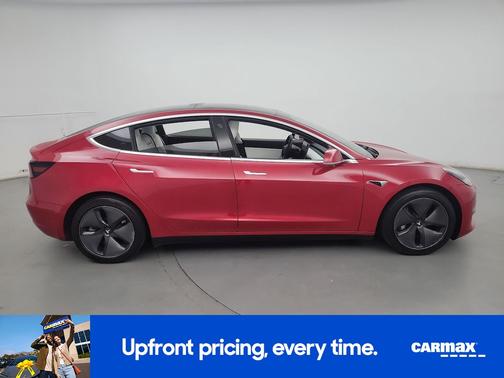 Red 2020 Tesla Model 3 Long Range