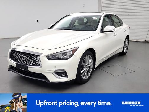 White 2022 INFINITI Q50 Luxe