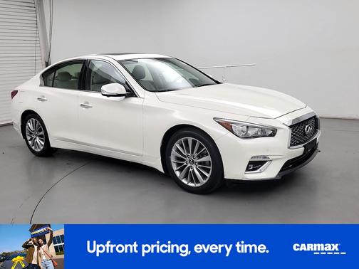 White 2022 INFINITI Q50 Luxe