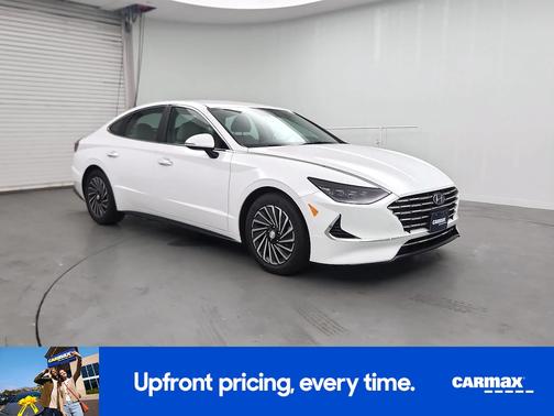 White 2023 Hyundai SONATA Hybrid SEL