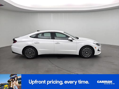 White 2023 Hyundai SONATA Hybrid SEL