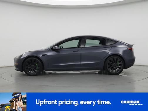 Gray 2023 Tesla Model 3 Performance