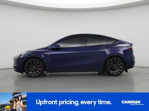 Blue 2021 Tesla Model Y Performance