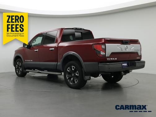 Red 2020 Nissan Titan Platinum Reserve