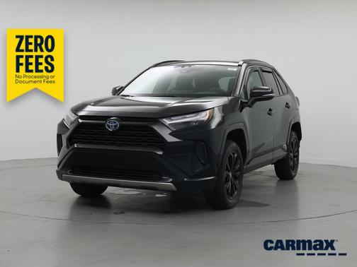 Black 2022 Toyota RAV4 Hybrid SE