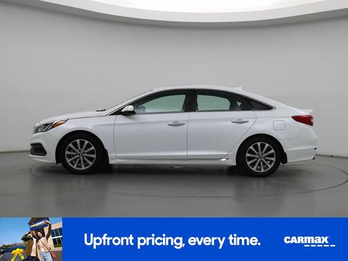 White 2017 Hyundai SONATA Limited