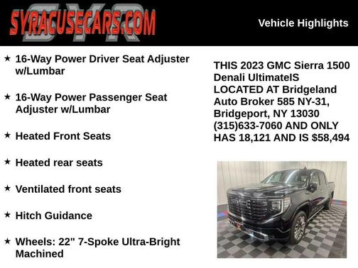 Onyx Black 2023 GMC Sierra 1500 Denali Ultimate